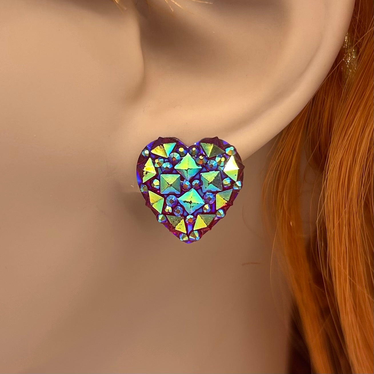 Sparkle Heart Studs