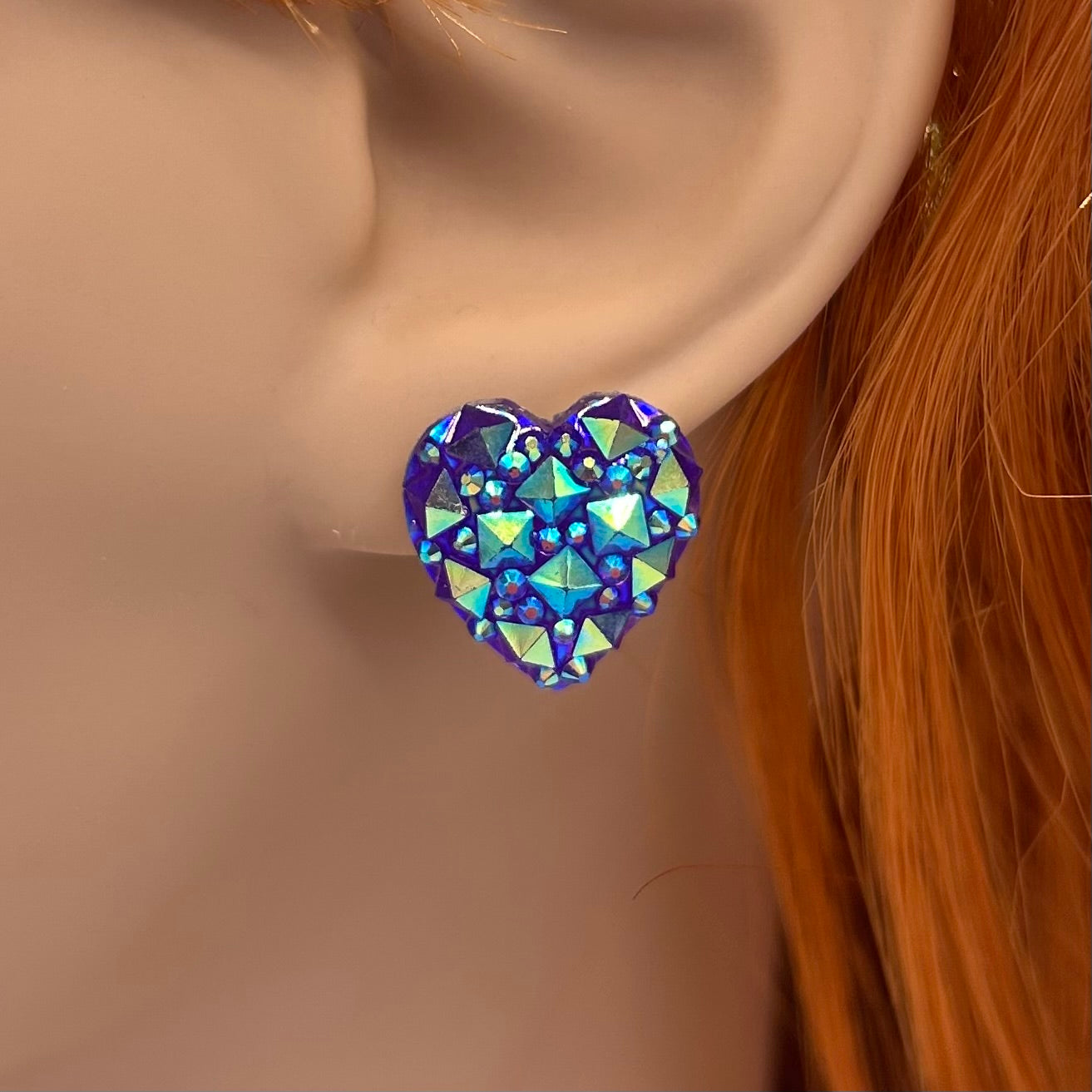 Sparkle Heart Studs