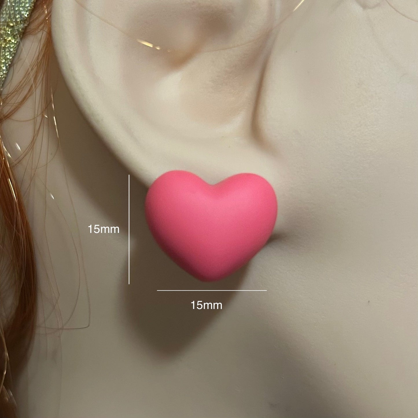 Candy Heart Studs