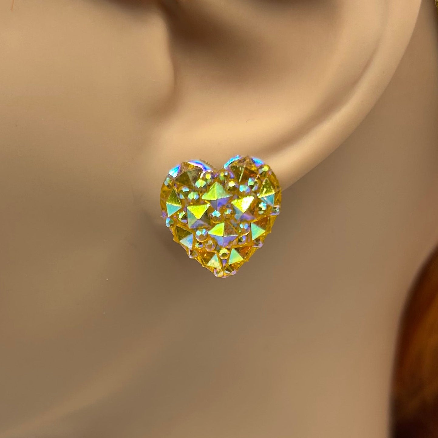 Sparkle Heart Studs