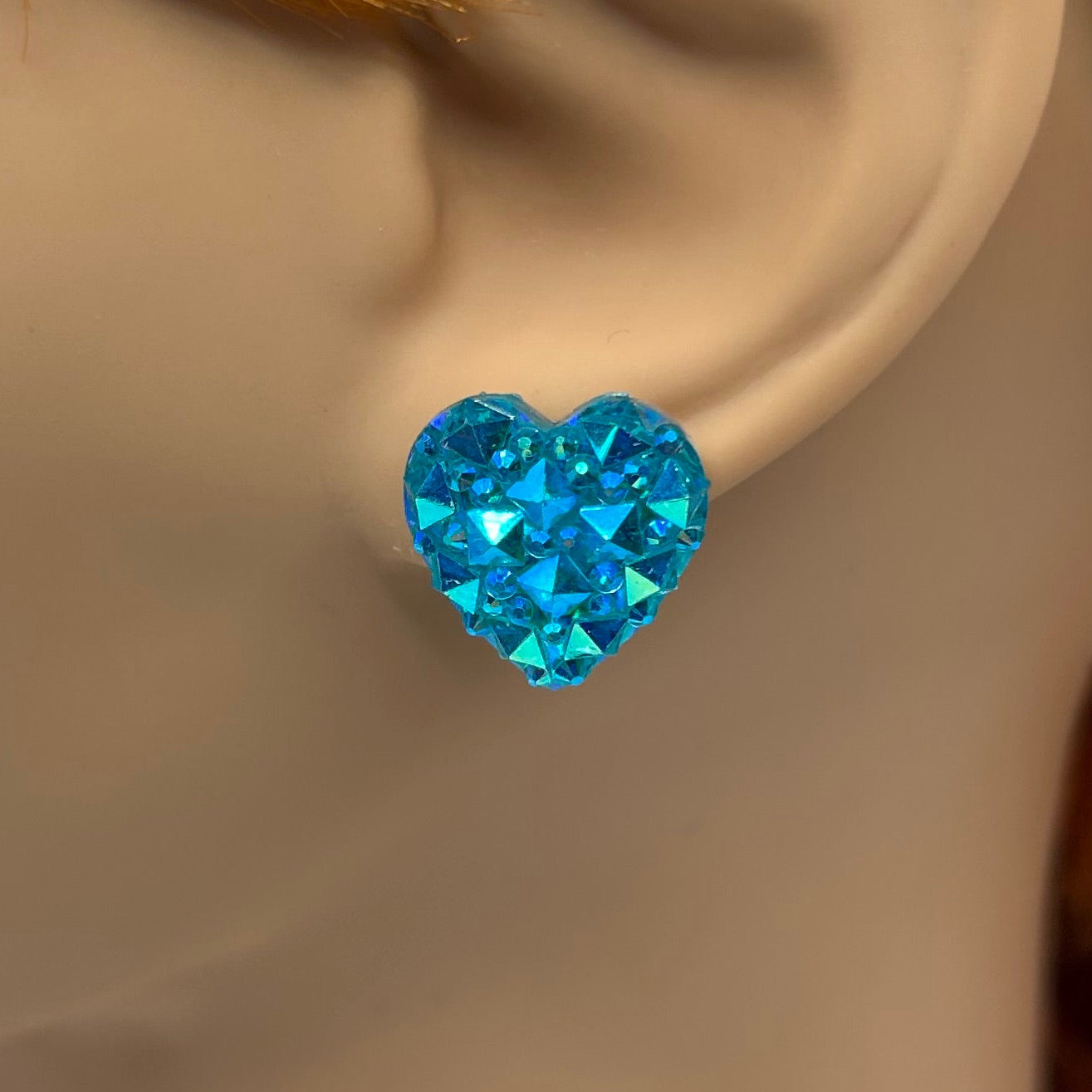 Sparkle Heart Studs