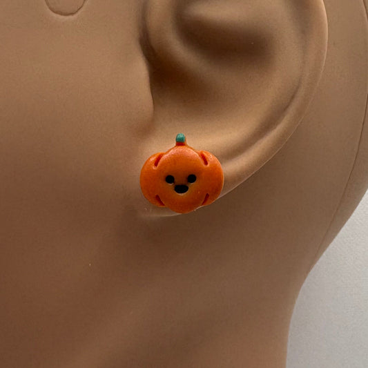 Happy Pumpkin Studs