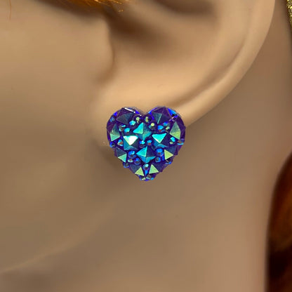 Sparkle Heart Studs